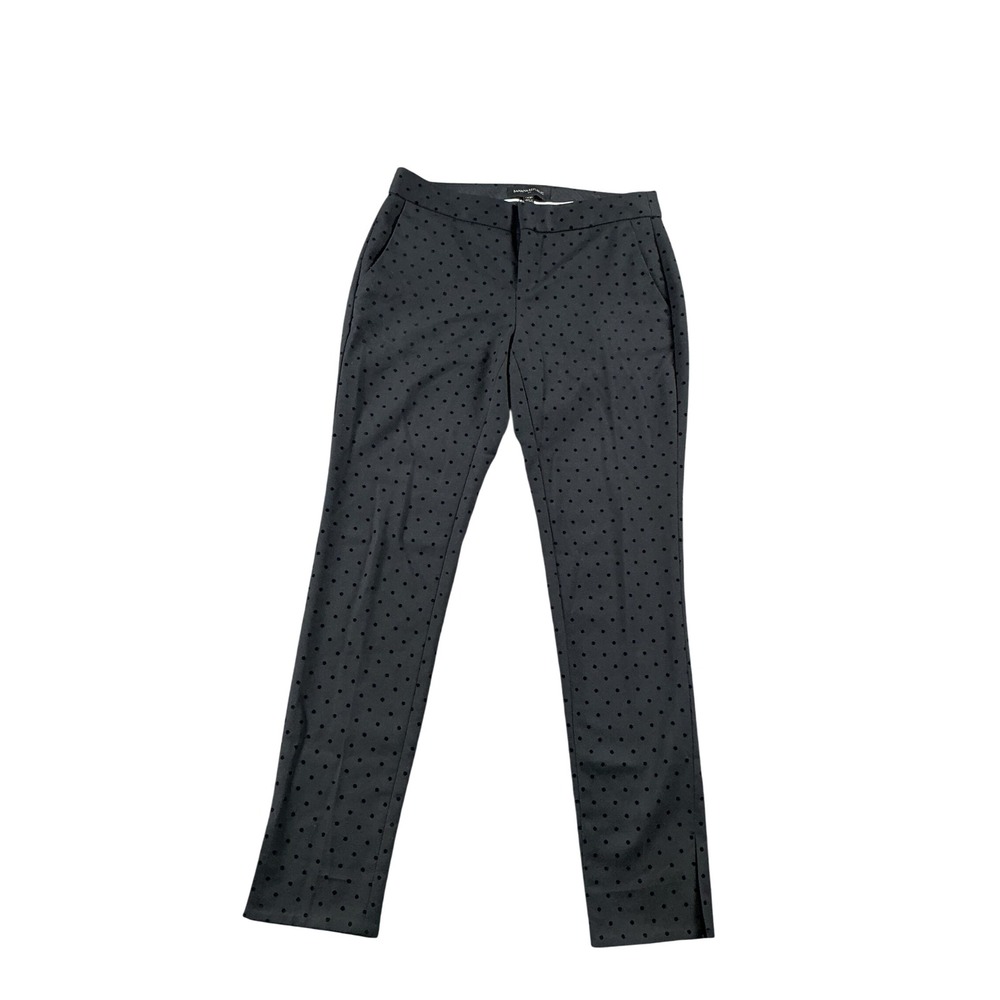 Banana Republic Sloan Fit Black Polka Dot Slim Leg Dress Pants Size 00P Petite